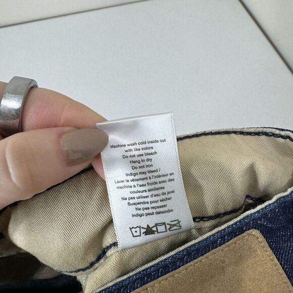 Rag & Bone Womens Jeans 27 Blue Logan Mid-Rise Wide Button Fly Denim Trouser - Picture 14 of 14